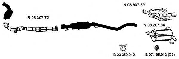 EBERSPACHER 082661 Система випуску ОГ