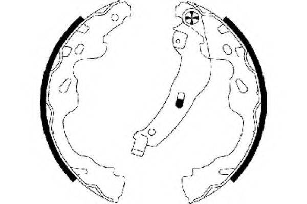 MINTEX MFR553 Комплект гальмівних колодок