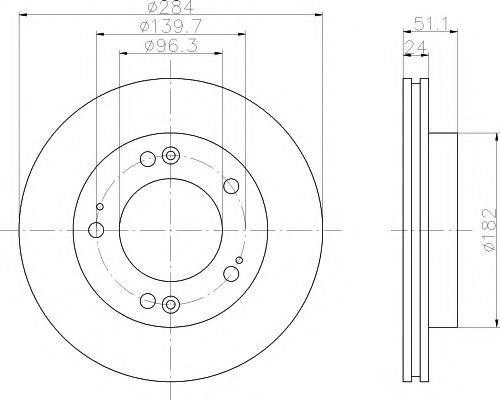 MINTEX MDC1315 гальмівний диск