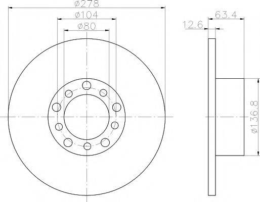 MINTEX MDC160 гальмівний диск