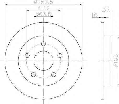 MINTEX MDC410 гальмівний диск