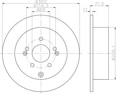 MINTEX MDC2012 гальмівний диск