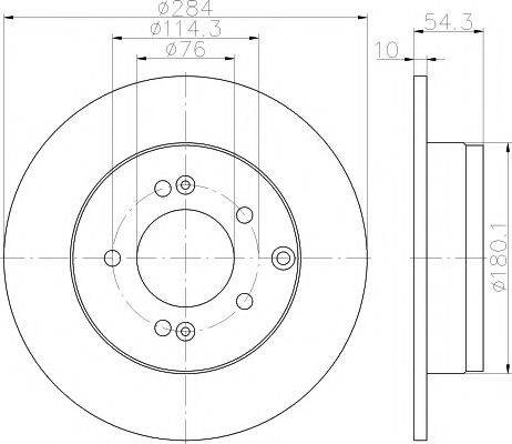 MINTEX MDC2013 гальмівний диск