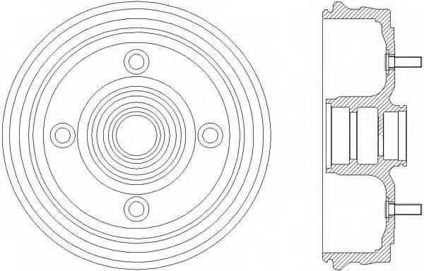MINTEX MBD094 Гальмівний барабан