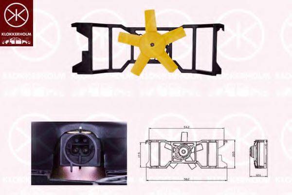 KLOKKERHOLM 25642601 Вентилятор, охолодження двигуна
