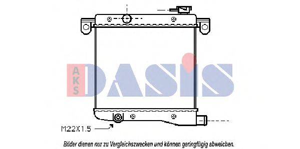 AKS DASIS 080030N Радіатор, охолодження двигуна