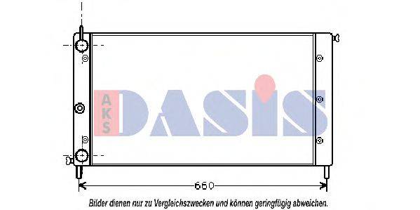 AKS DASIS 080550N Радіатор, охолодження двигуна