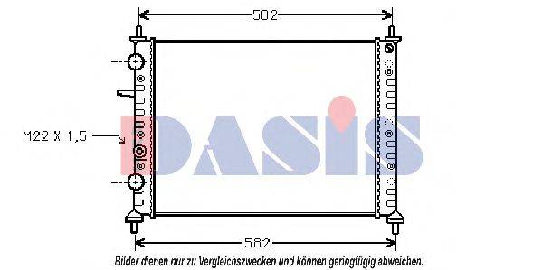 AKS DASIS 081050N Радіатор, охолодження двигуна