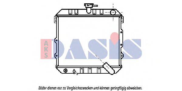AKS DASIS 140490N Радіатор, охолодження двигуна