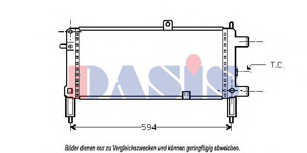 AKS DASIS 150230N Радіатор, охолодження двигуна