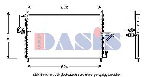 AKS DASIS 152030N Конденсатор, кондиціонер
