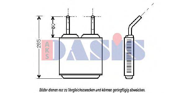 AKS DASIS 159180N Теплообмінник, опалення салону
