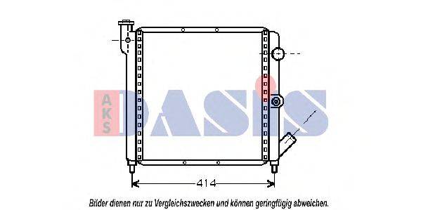 AKS DASIS 180080N Радіатор, охолодження двигуна