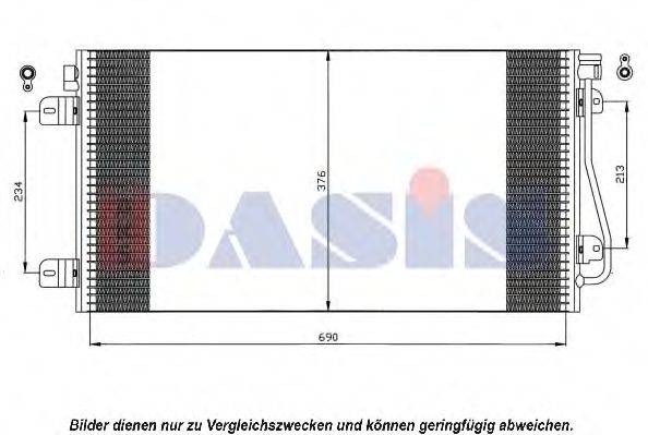 AKS DASIS 182017N Конденсатор, кондиціонер