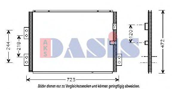 AKS DASIS 212017N Конденсатор, кондиціонер