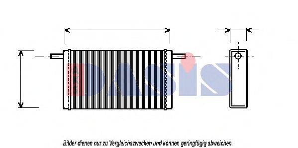 AKS DASIS 249010N Теплообмінник, опалення салону