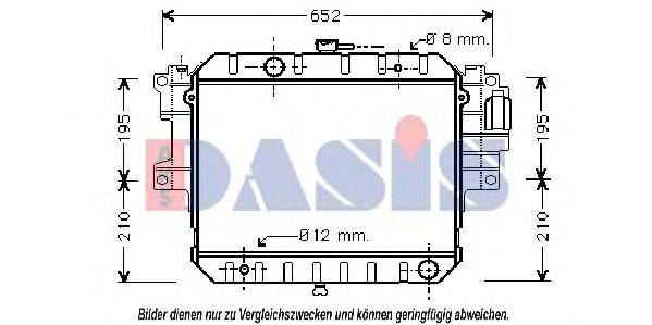 AKS DASIS 360320N Радіатор, охолодження двигуна