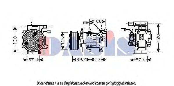 AKS DASIS 850386N Компресор, кондиціонер