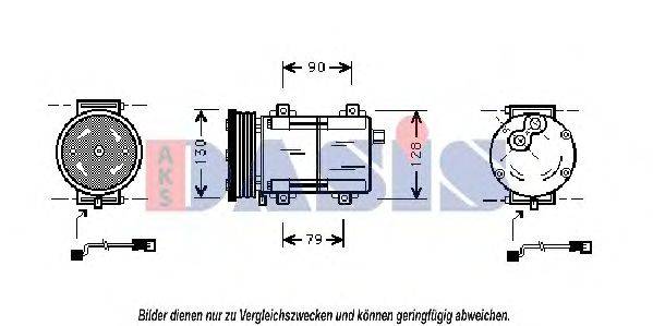AKS DASIS 850680N Компресор, кондиціонер