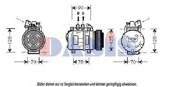 AKS DASIS 851362N Компресор, кондиціонер