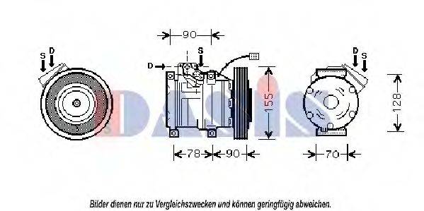 AKS DASIS 851386N Компресор, кондиціонер