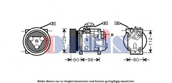 AKS DASIS 851438N Компресор, кондиціонер