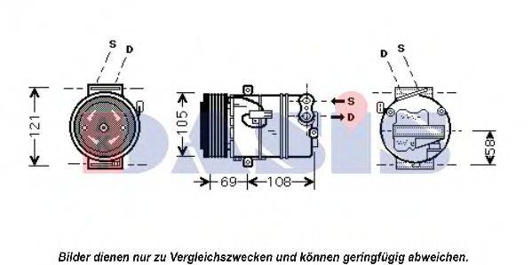 AKS DASIS 851598N Компресор, кондиціонер