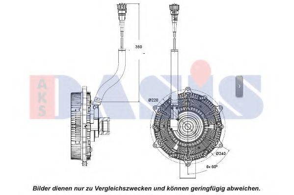 AKS DASIS 138088N Зчеплення, вентилятор радіатора