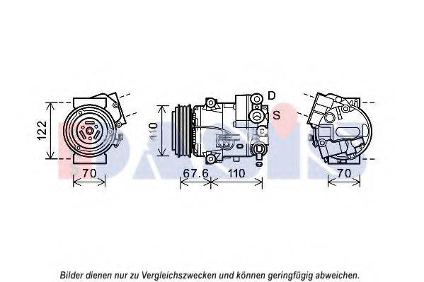 AKS DASIS 852687N Компресор, кондиціонер
