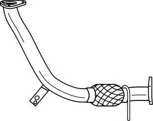 AKS DASIS SG32117 Труба вихлопного газу