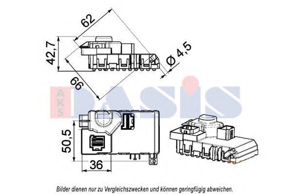AKS DASIS 700053N Регулятор, вентилятор салону