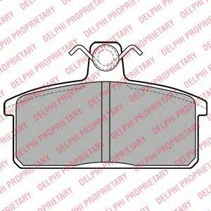 DELPHI LP1201 Комплект гальмівних колодок, дискове гальмо