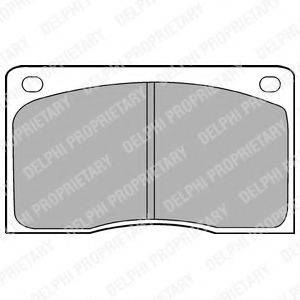 DELPHI LP132 Комплект гальмівних колодок, дискове гальмо