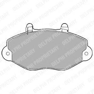 DELPHI LP1418 Комплект гальмівних колодок, дискове гальмо