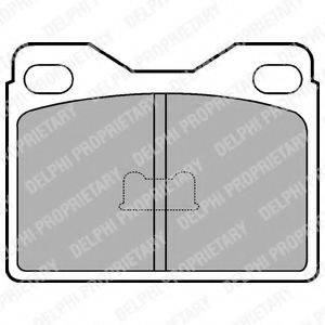 DELPHI LP145 Комплект гальмівних колодок, дискове гальмо