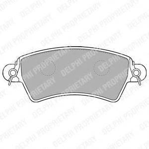 DELPHI LP1517 Комплект гальмівних колодок, дискове гальмо