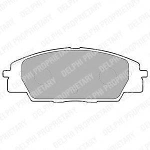 DELPHI LP1559 Комплект гальмівних колодок, дискове гальмо