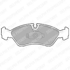 DELPHI LP1605 Комплект гальмівних колодок, дискове гальмо