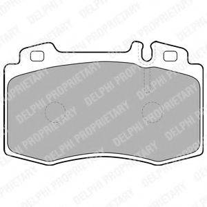 DELPHI LP1688 Комплект гальмівних колодок, дискове гальмо