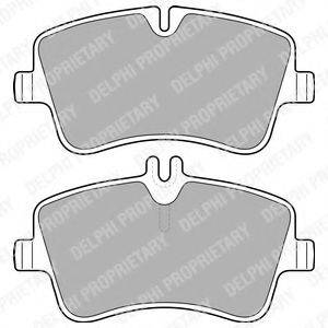 DELPHI LP1696 Комплект гальмівних колодок, дискове гальмо