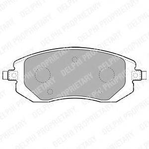 DELPHI LP1718 Комплект гальмівних колодок, дискове гальмо