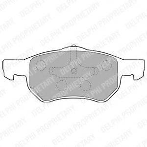 DELPHI LP1818 Комплект гальмівних колодок, дискове гальмо