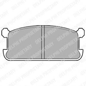 DELPHI LP286 Комплект гальмівних колодок, дискове гальмо