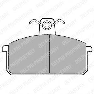 DELPHI LP305 Комплект гальмівних колодок, дискове гальмо