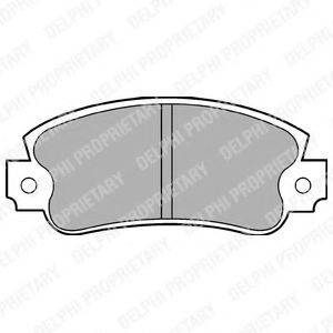 DELPHI LP353 Комплект гальмівних колодок, дискове гальмо
