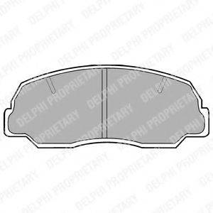 DELPHI LP400 Комплект гальмівних колодок, дискове гальмо