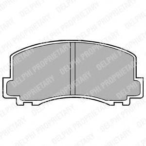 DELPHI LP452 Комплект гальмівних колодок, дискове гальмо
