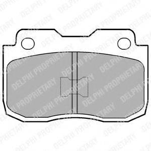 DELPHI LP463 Комплект гальмівних колодок, дискове гальмо