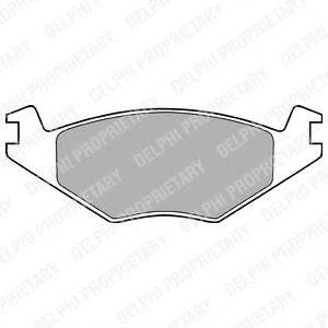 DELPHI LP505 Комплект гальмівних колодок, дискове гальмо