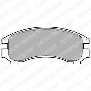 DELPHI LP546 Комплект гальмівних колодок, дискове гальмо
